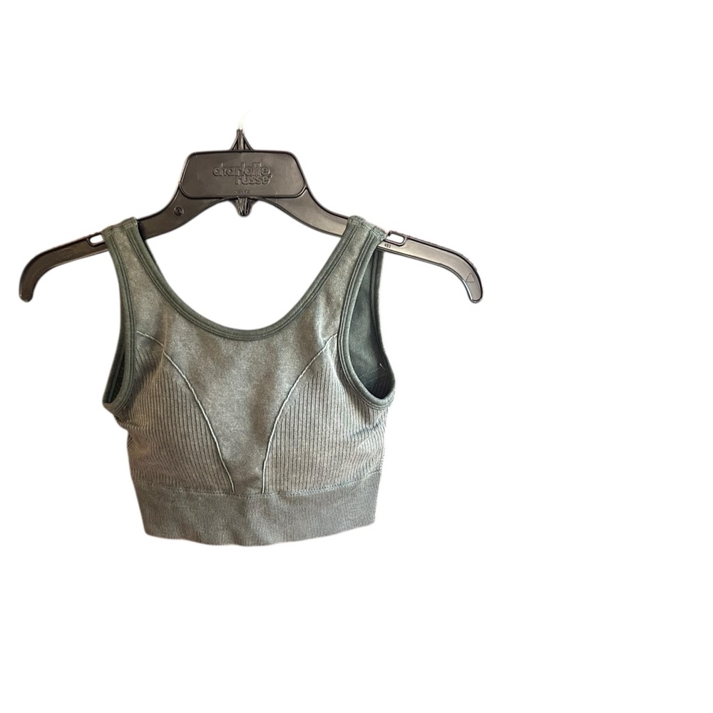 Morera green seamless activewear sports bra Size M